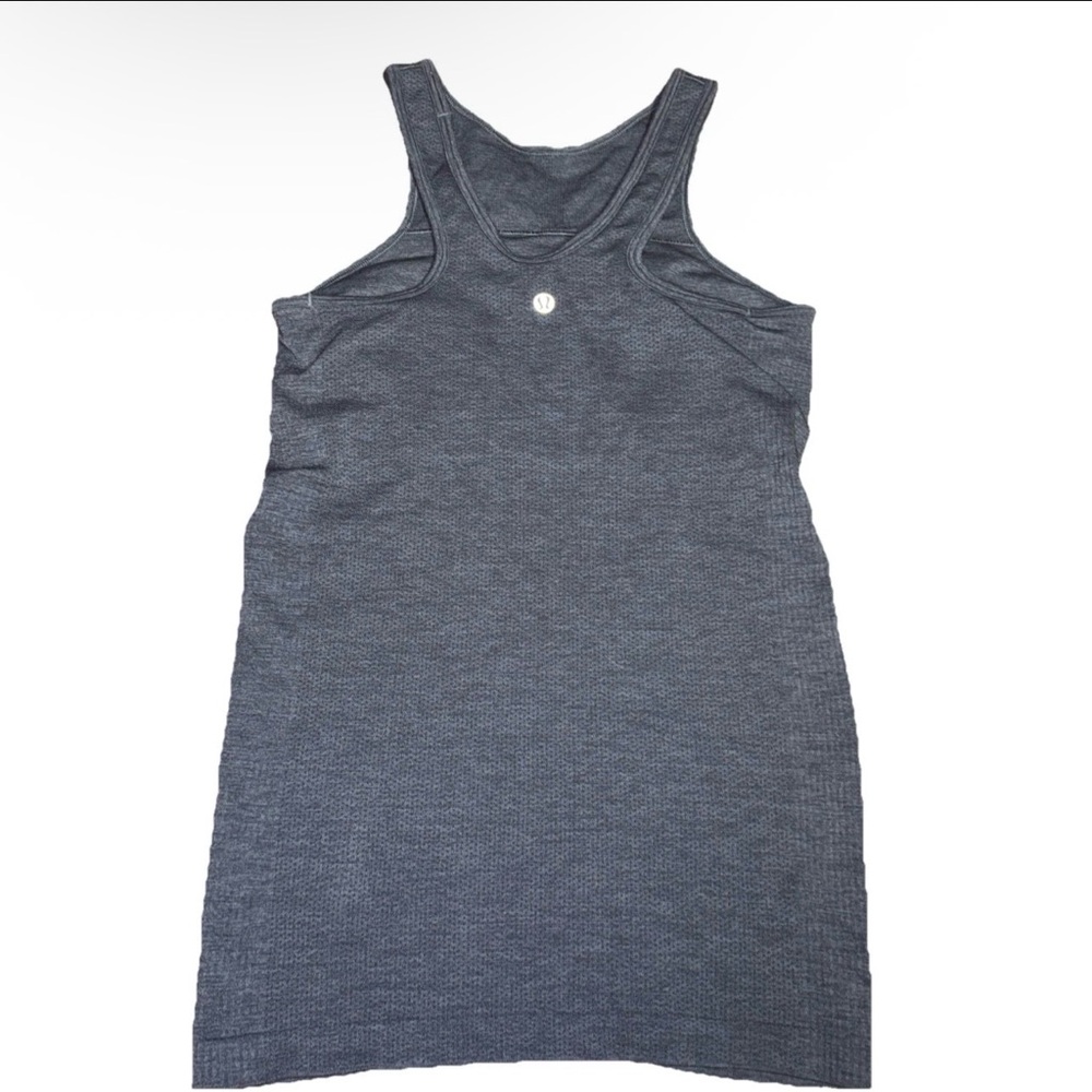 Lululemon‎ Sz 6 Women's Seamlessly Covered Tank Top Heathered Inkwell Athleisure